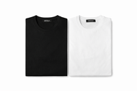 PACK CAMISETA BÁSICA SLIM FIT - BLANCA Y NEGRA