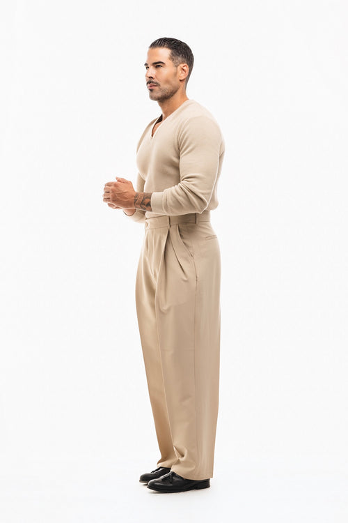 Pantalon baggy à double pince