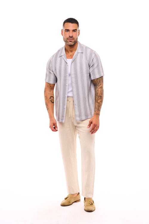 CAMISA RAYAS GRIS